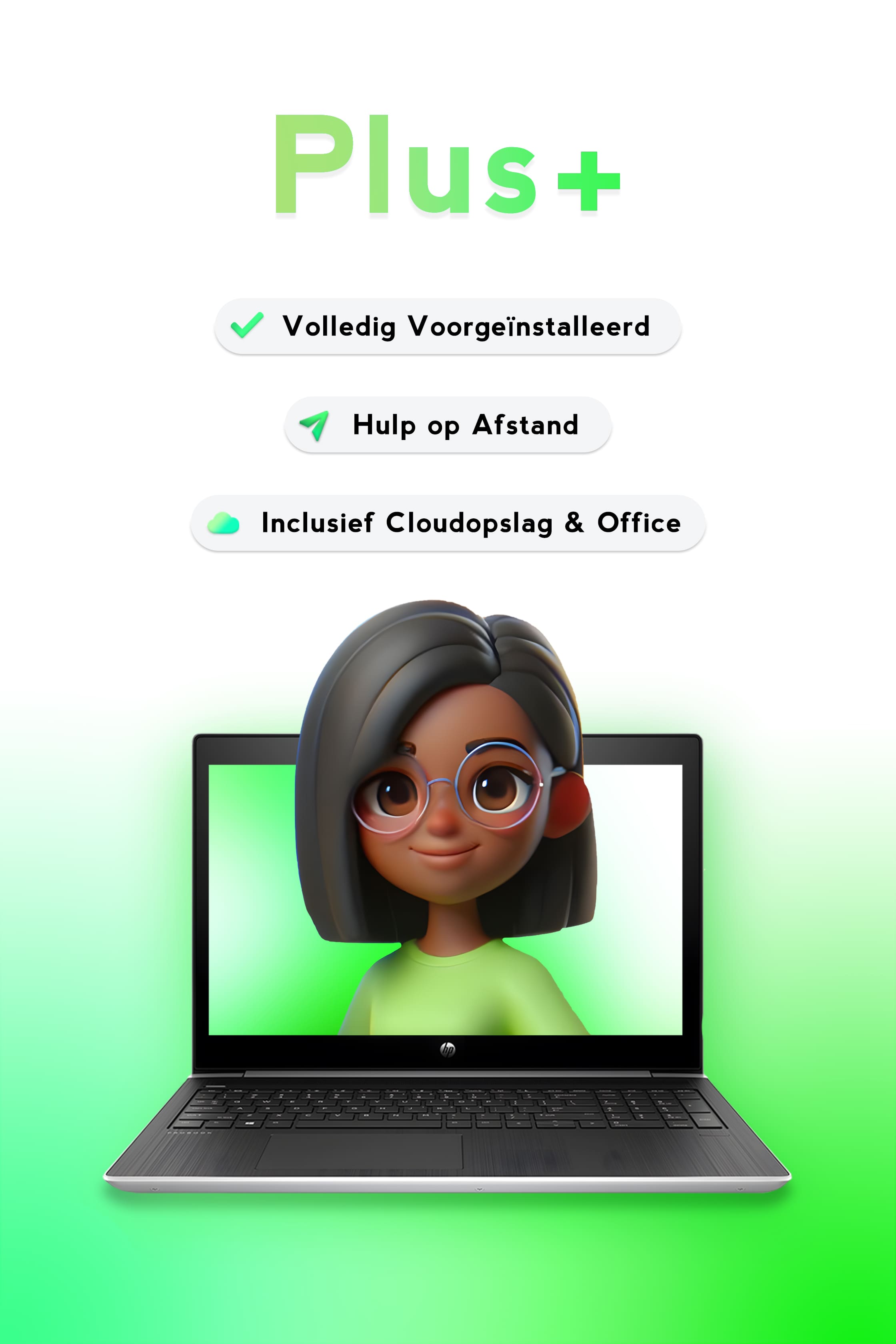 Laptop abonnement: Plus - Office en Cloud opslag inbegrepen
